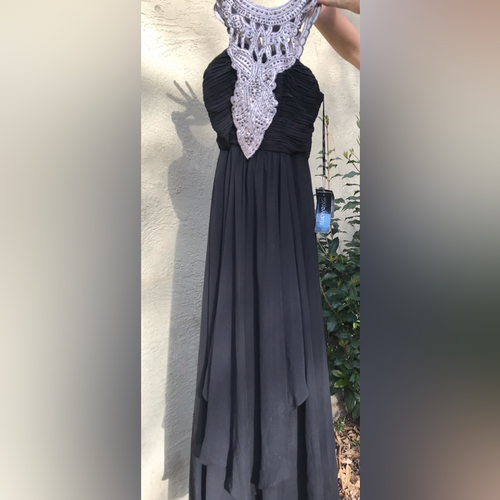 Long flowing gown